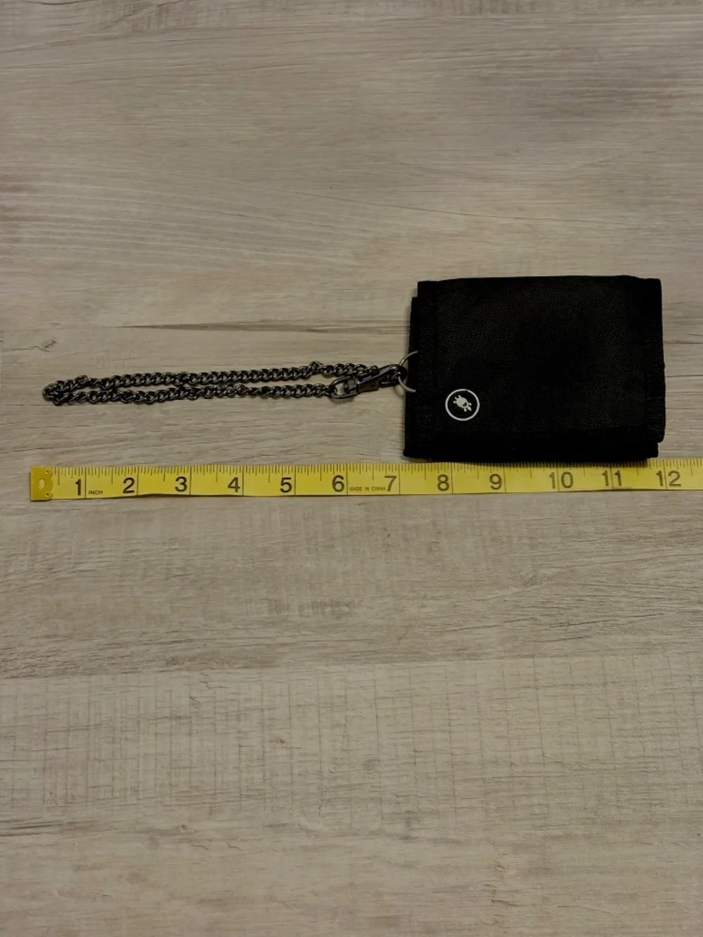 PacSafe Trifold Black Anti Theft Heavy Chain Walletsafe Travel PE081 Y2K Retired